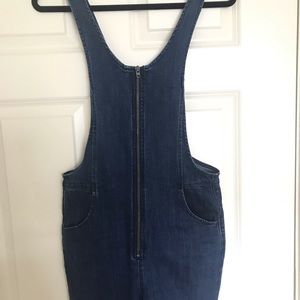 High waist skinny, cropped Free People overalls